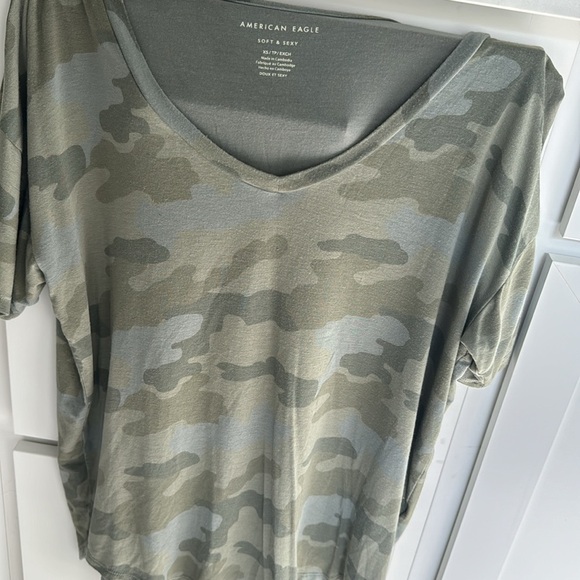 Casual comfy Camo Relaxed Fit T-Shirt - Picture 6 of 10